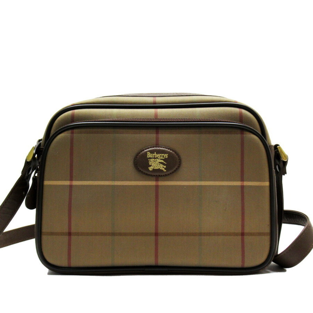 Burberry shoulder brown Khaki crossbody favorite bag s leather canvas Green - Picture 2 of 3
